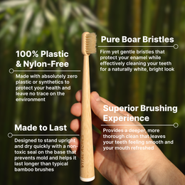 Boar Bristle & Bamboo Toothbrush